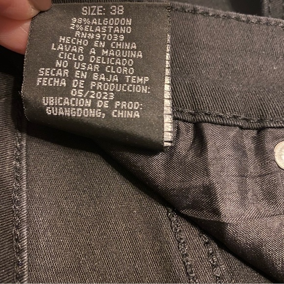 Demolition Jeans‎ Mens 38x39 Vintage Black Denim Straight Leg Jeans Pockets - Picture 9 of 11